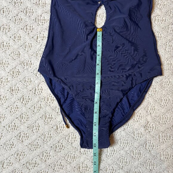 PQ Swim Keyhole Braided One-Piece Swimsuit Navy – Women’s Small‎ NWT - Picture 4 of 6